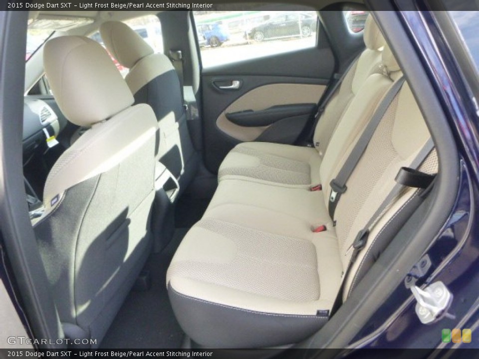 Light Frost Beige/Pearl Accent Stitching Interior Rear Seat for the 2015 Dodge Dart SXT #100233188