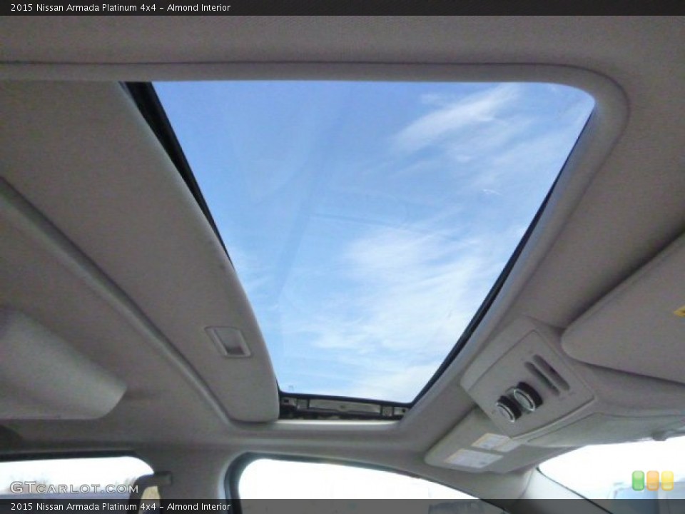 Almond Interior Sunroof for the 2015 Nissan Armada Platinum 4x4 #100241783