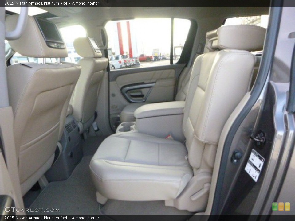 Almond Interior Rear Seat for the 2015 Nissan Armada Platinum 4x4 #100241828