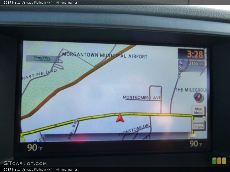 Almond Interior Navigation for the 2015 Nissan Armada Platinum 4x4 #100241885