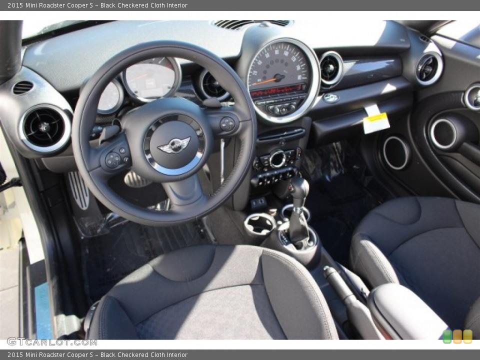 Black Checkered Cloth Interior Photo for the 2015 Mini Roadster Cooper S #100249106