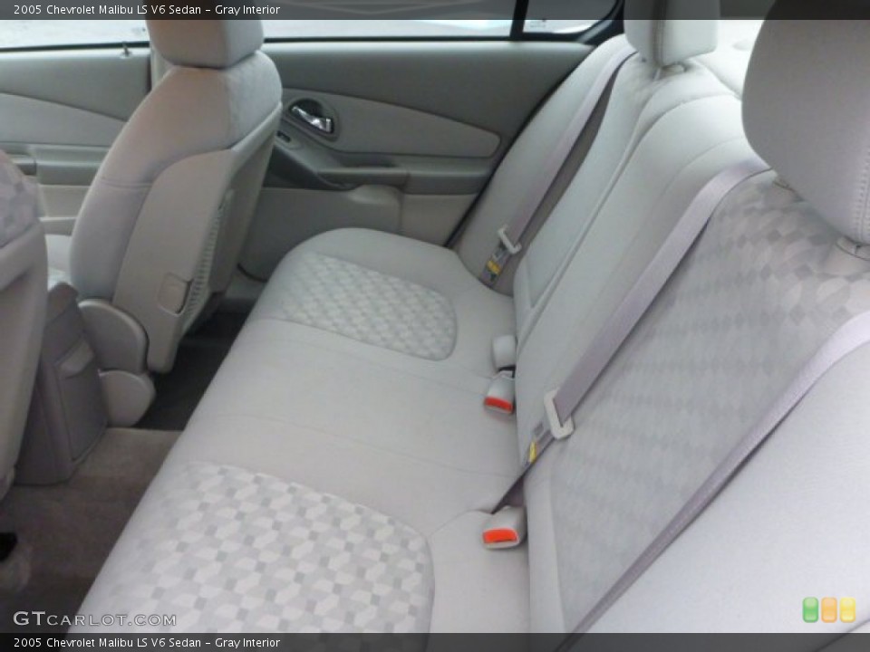 Gray Interior Rear Seat for the 2005 Chevrolet Malibu LS V6 Sedan #100257147