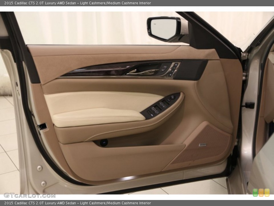 Light Cashmere/Medium Cashmere Interior Door Panel for the 2015 Cadillac CTS 2.0T Luxury AWD Sedan #100260763