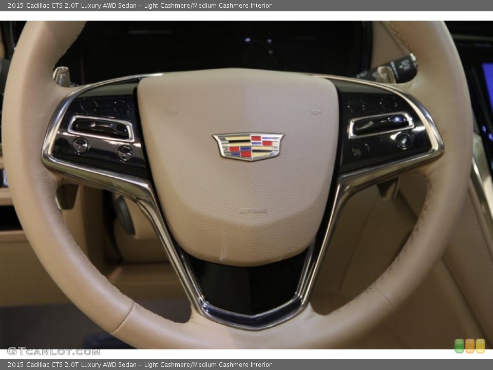 Light Cashmere/Medium Cashmere Interior Controls for the 2015 Cadillac CTS 2.0T Luxury AWD Sedan #100260820