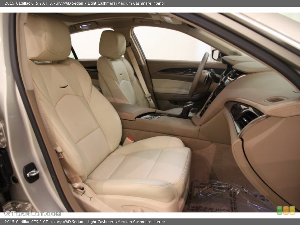 Light Cashmere/Medium Cashmere Interior Front Seat for the 2015 Cadillac CTS 2.0T Luxury AWD Sedan #100261210