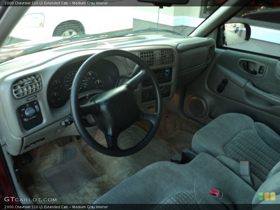 Medium Gray 2000 Chevrolet S10 Interiors