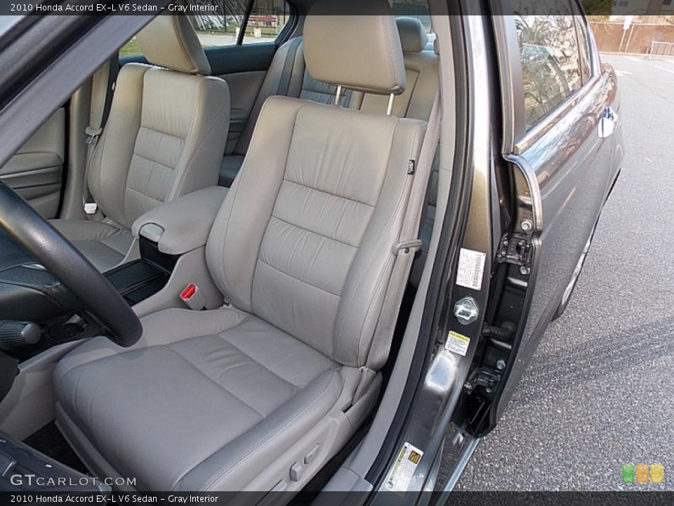 Gray Interior Front Seat for the 2010 Honda Accord EX-L V6 Sedan #100264606