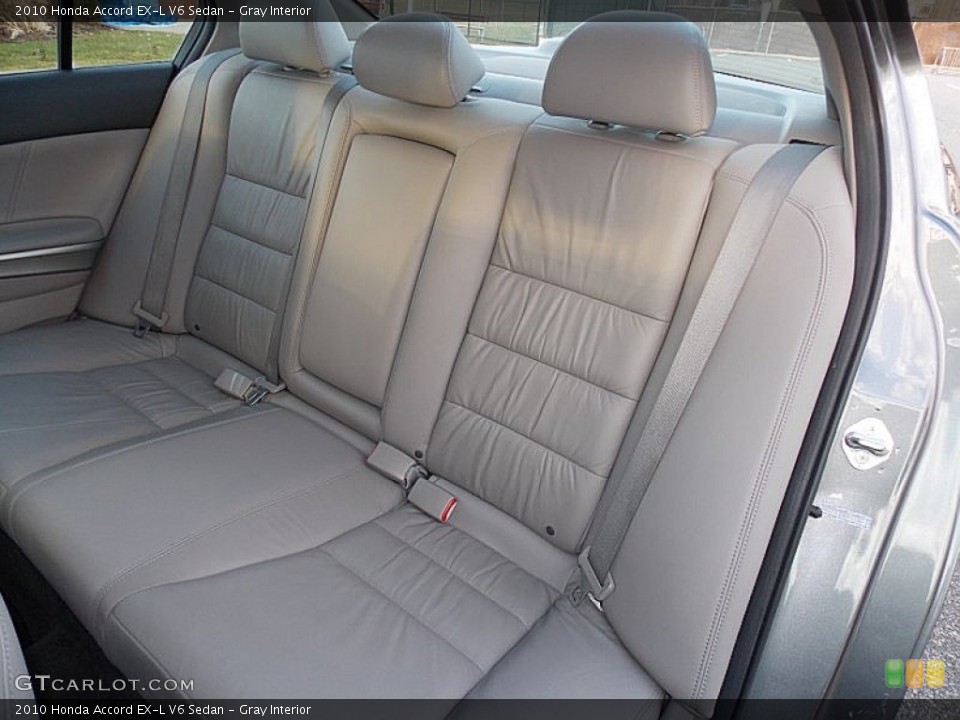 Gray Interior Rear Seat for the 2010 Honda Accord EX-L V6 Sedan #100264735