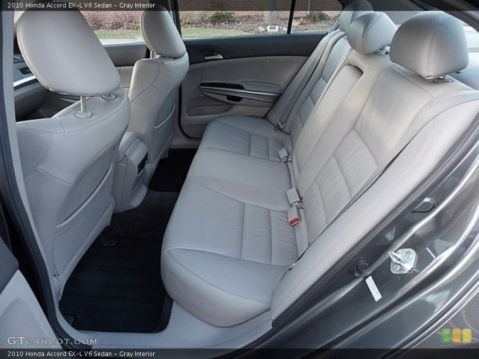 Gray Interior Rear Seat for the 2010 Honda Accord EX-L V6 Sedan #100264756