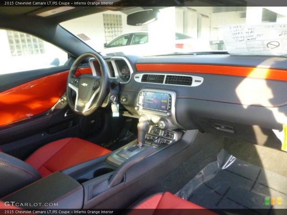 Inferno Orange Interior Dashboard for the 2015 Chevrolet Camaro LT/RS Coupe #100271287