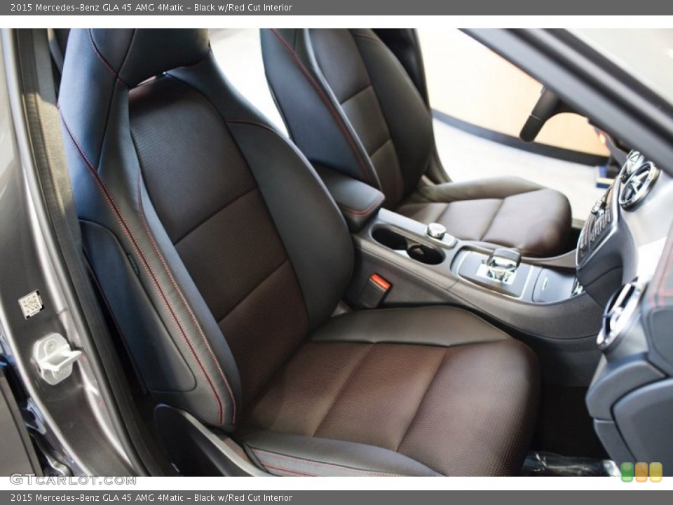 Black w/Red Cut 2015 Mercedes-Benz GLA Interiors