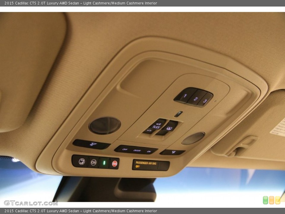 Light Cashmere/Medium Cashmere Interior Controls for the 2015 Cadillac CTS 2.0T Luxury AWD Sedan #100276804