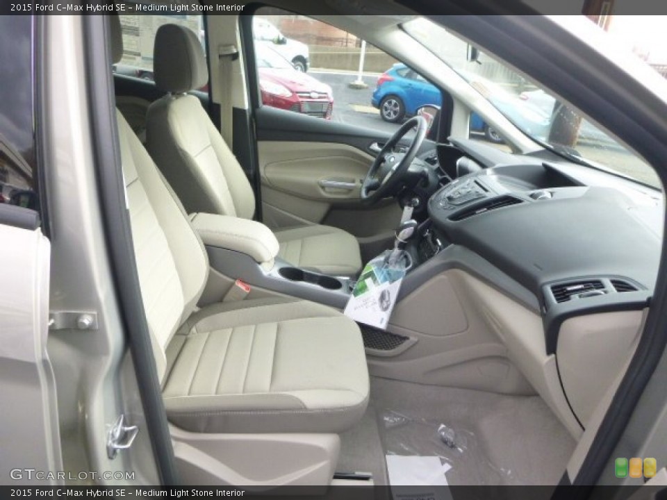 Medium Light Stone Interior Front Seat for the 2015 Ford C-Max Hybrid SE #100277323