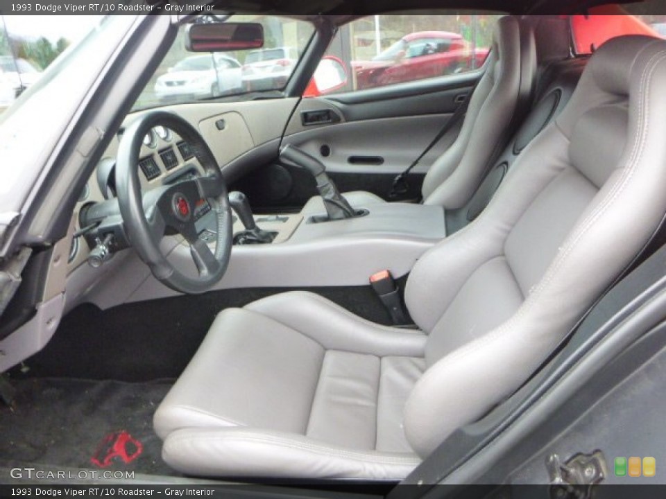 Gray Interior Front Seat for the 1993 Dodge Viper RT/10 Roadster #100284763