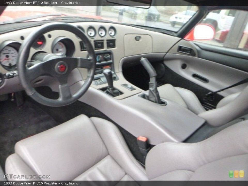 Gray 1993 Dodge Viper Interiors