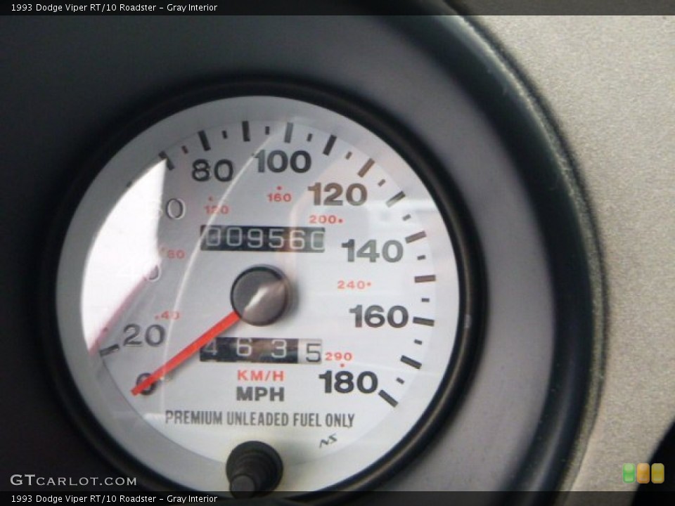 Gray Interior Gauges for the 1993 Dodge Viper RT/10 Roadster #100284823