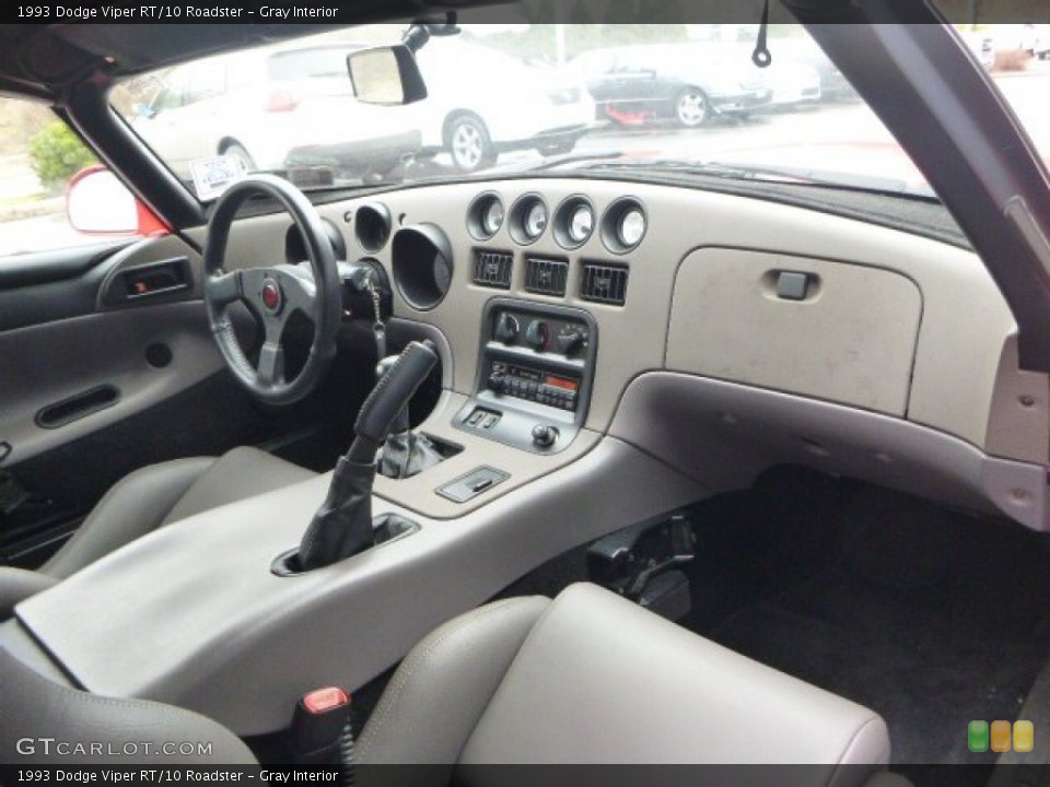 Gray Interior Dashboard for the 1993 Dodge Viper RT/10 Roadster #100284943