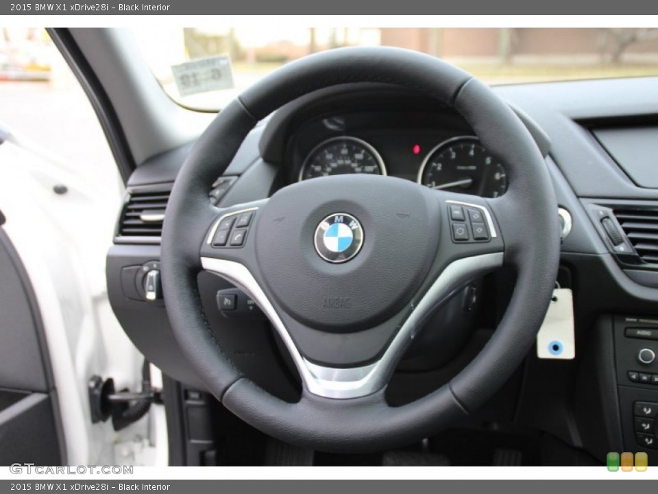 Black Interior Steering Wheel for the 2015 BMW X1 xDrive28i #100292661