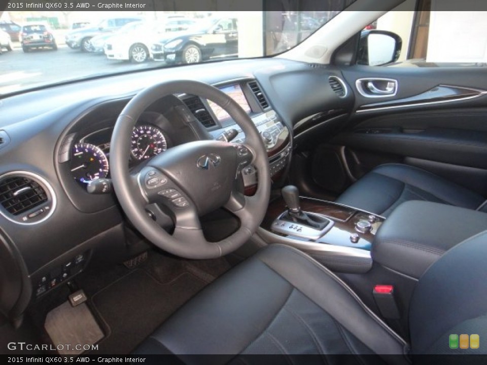Graphite Interior Prime Interior for the 2015 Infiniti QX60 3.5 AWD #100293222