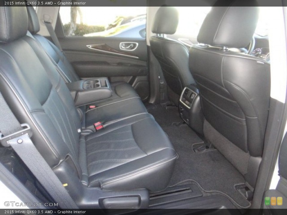 Graphite Interior Rear Seat for the 2015 Infiniti QX60 3.5 AWD #100293439