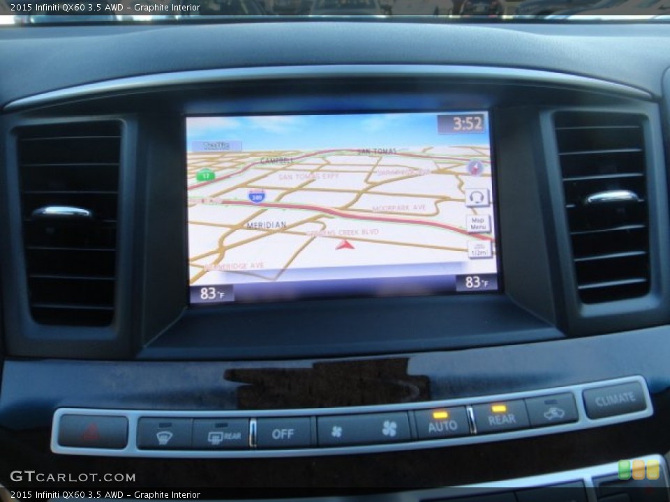Graphite Interior Navigation for the 2015 Infiniti QX60 3.5 AWD #100293651