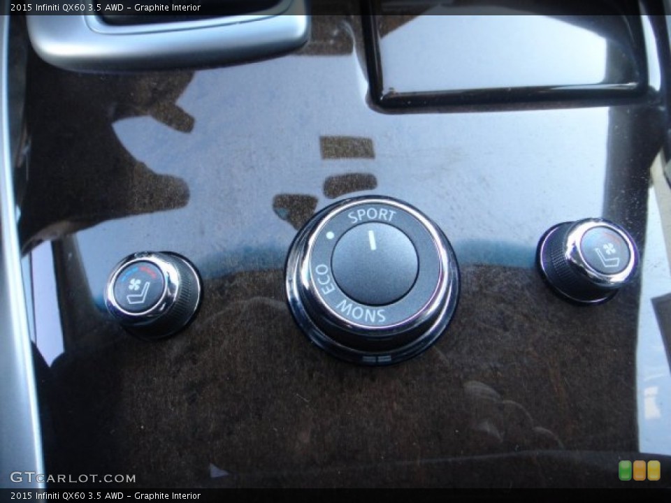 Graphite Interior Controls for the 2015 Infiniti QX60 3.5 AWD #100293726