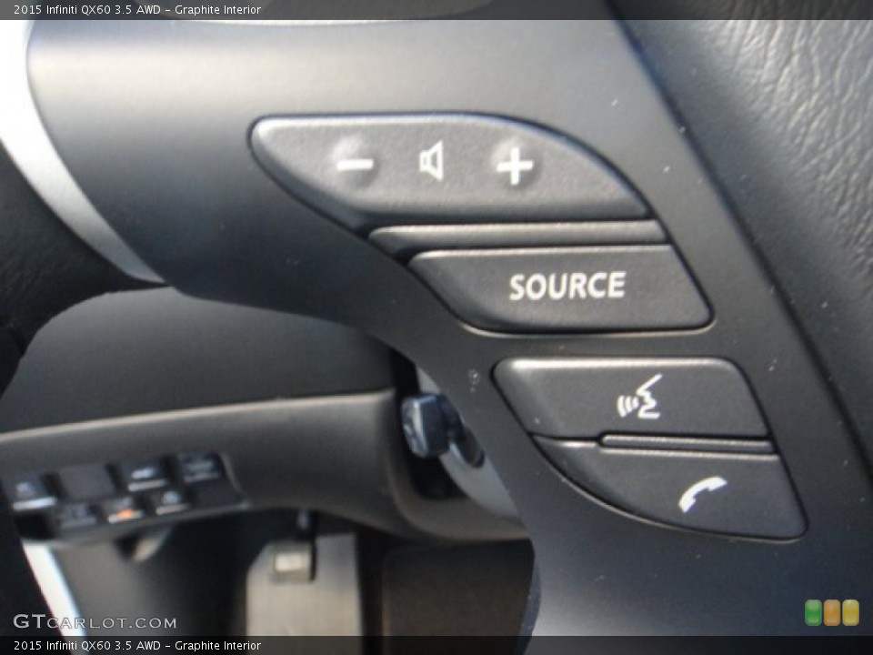 Graphite Interior Controls for the 2015 Infiniti QX60 3.5 AWD #100293783