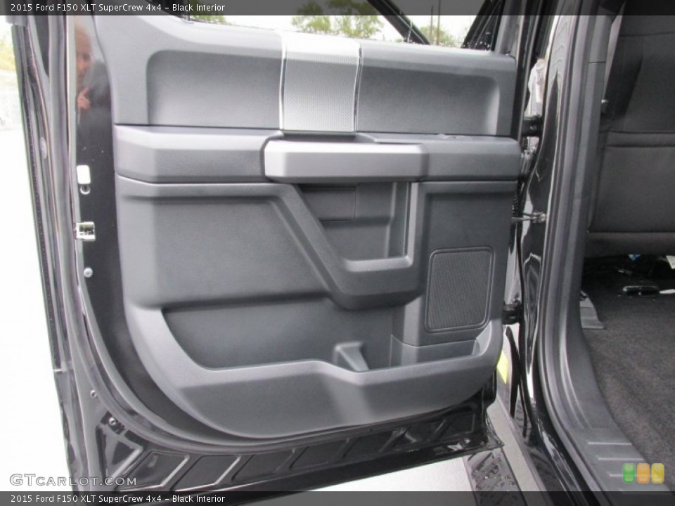 Black Interior Door Panel for the 2015 Ford F150 XLT SuperCrew 4x4 #100294536