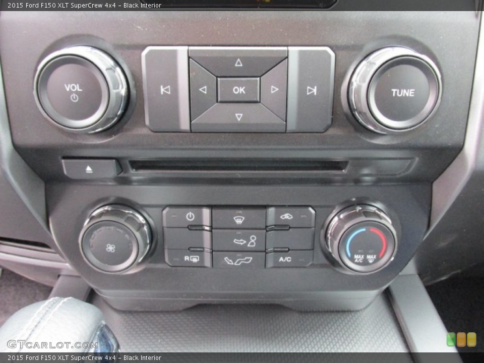 Black Interior Controls for the 2015 Ford F150 XLT SuperCrew 4x4 #100294776