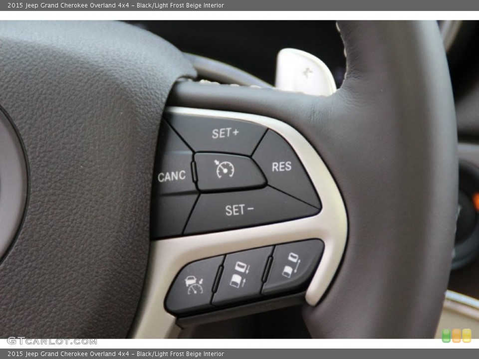 Black/Light Frost Beige Interior Controls for the 2015 Jeep Grand Cherokee Overland 4x4 #100296912