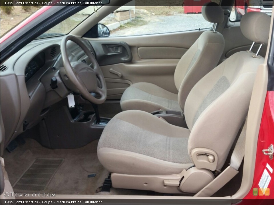 Medium Prairie Tan Interior Front Seat for the 1999 Ford Escort ZX2 Coupe #100299795