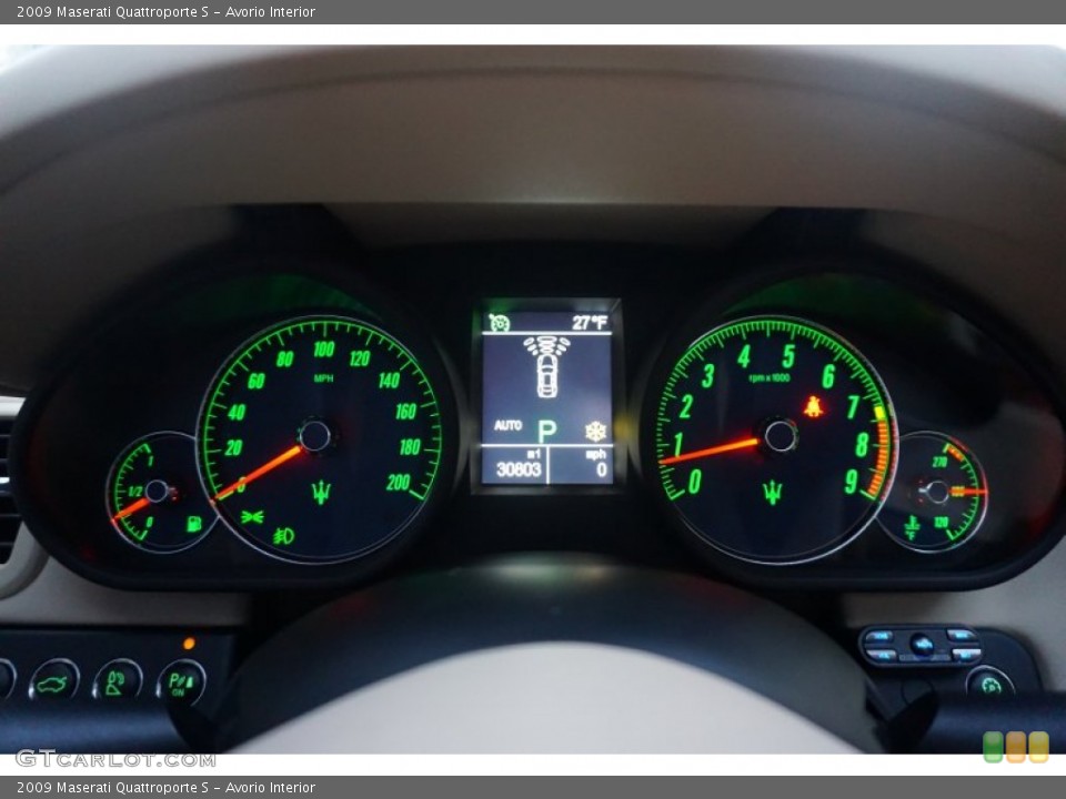Avorio Interior Gauges for the 2009 Maserati Quattroporte S #100300326