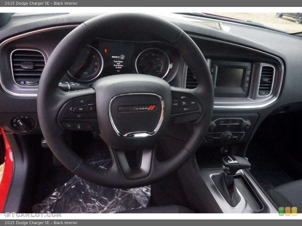 Black Interior Steering Wheel for the 2015 Dodge Charger SE #100301625