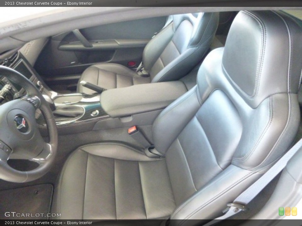 Ebony Interior Front Seat for the 2013 Chevrolet Corvette Coupe #100303773