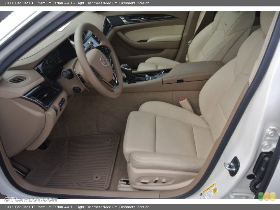 Light Cashmere/Medium Cashmere Interior Photo for the 2014 Cadillac CTS Premium Sedan AWD #100305525