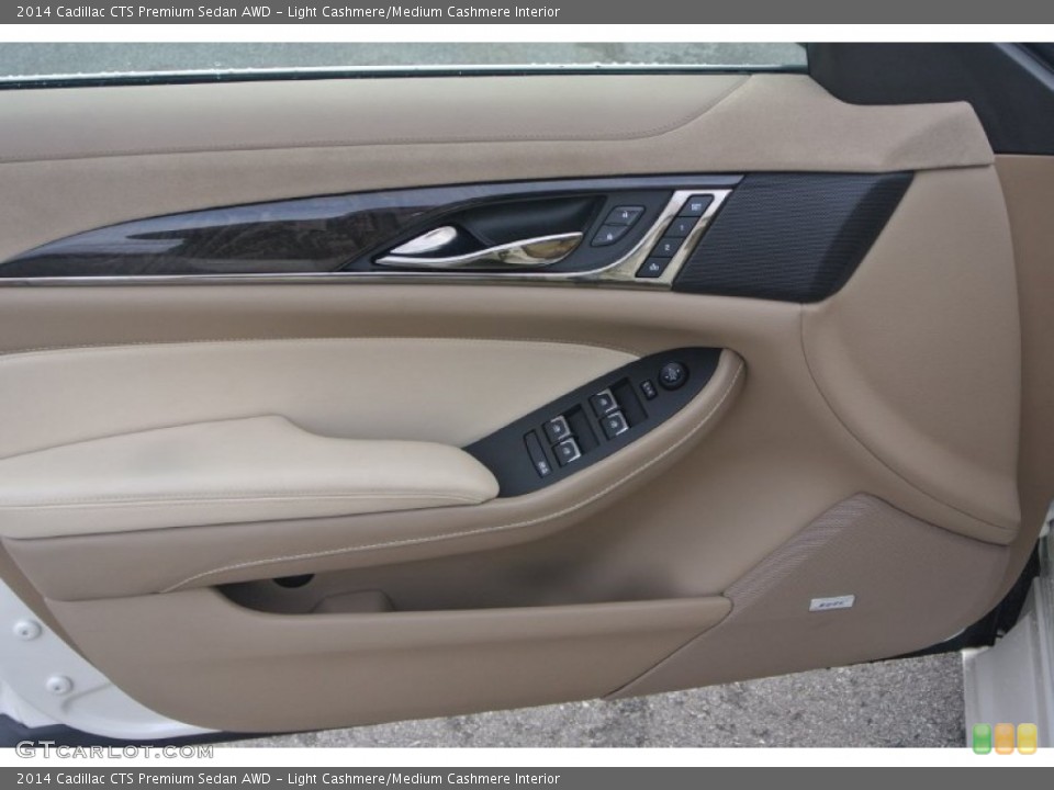 Light Cashmere/Medium Cashmere Interior Door Panel for the 2014 Cadillac CTS Premium Sedan AWD #100305567