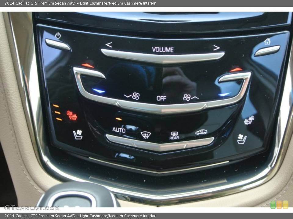 Light Cashmere/Medium Cashmere Interior Controls for the 2014 Cadillac CTS Premium Sedan AWD #100305705