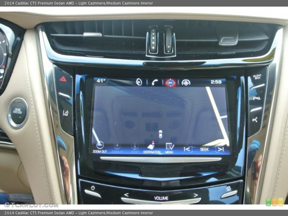 Light Cashmere/Medium Cashmere Interior Controls for the 2014 Cadillac CTS Premium Sedan AWD #100305723