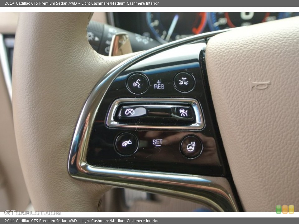 Light Cashmere/Medium Cashmere Interior Controls for the 2014 Cadillac CTS Premium Sedan AWD #100305771