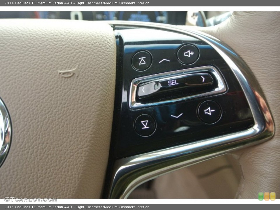 Light Cashmere/Medium Cashmere Interior Controls for the 2014 Cadillac CTS Premium Sedan AWD #100305789