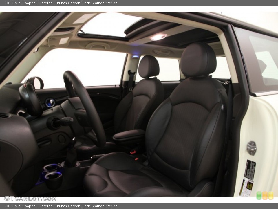 Punch Carbon Black Leather 2013 Mini Cooper Interiors