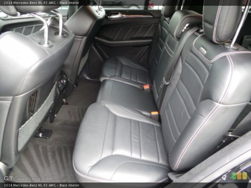 Black Interior Rear Seat for the 2014 Mercedes-Benz ML 63 AMG #100318308