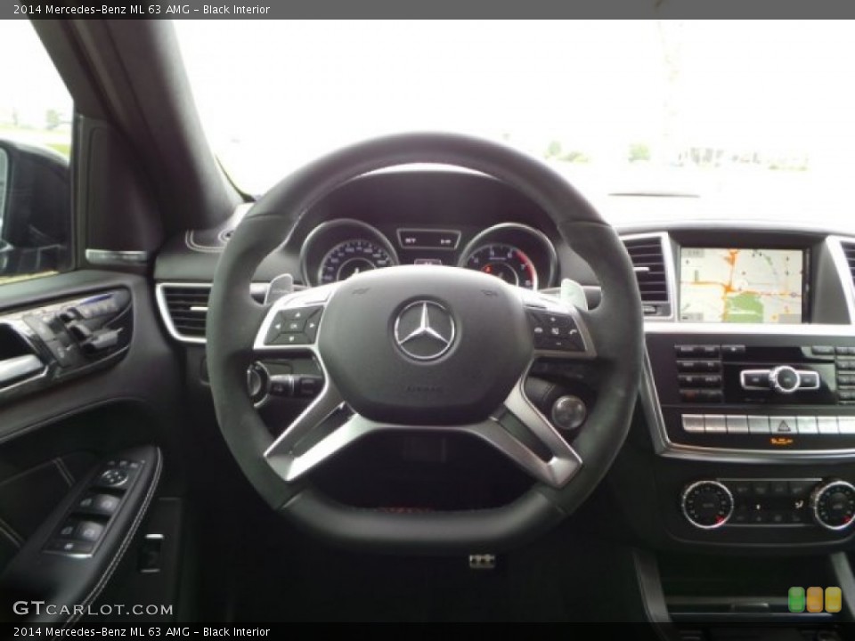 Black Interior Steering Wheel for the 2014 Mercedes-Benz ML 63 AMG #100318464
