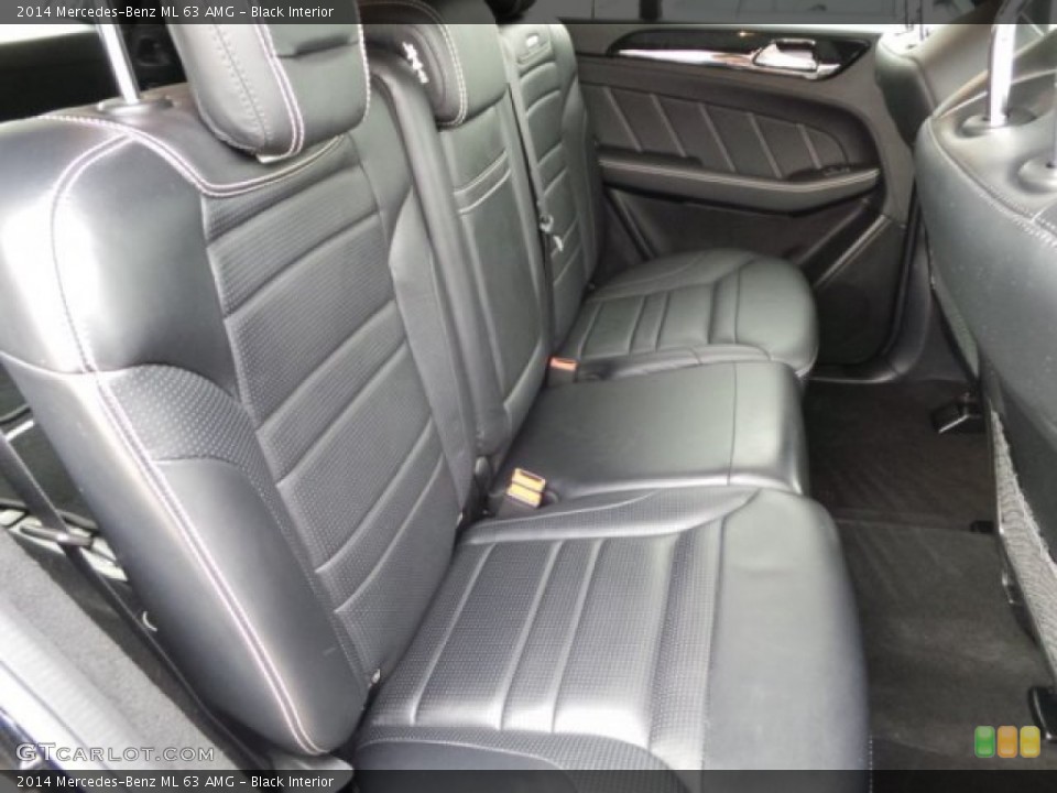 Black Interior Rear Seat for the 2014 Mercedes-Benz ML 63 AMG #100318809