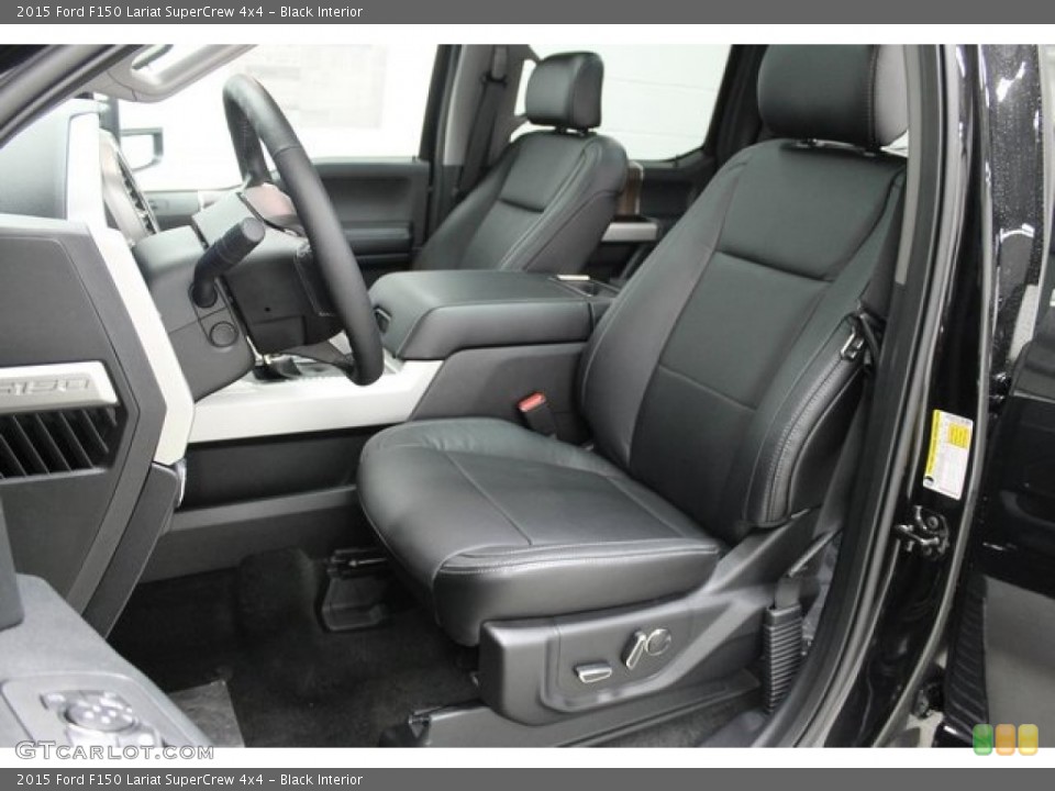 Black Interior Front Seat for the 2015 Ford F150 Lariat SuperCrew 4x4 #100325763