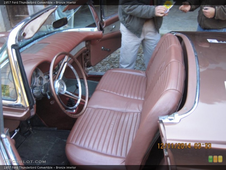 Bronze Interior Photo for the 1957 Ford Thunderbird Convertible #100327766