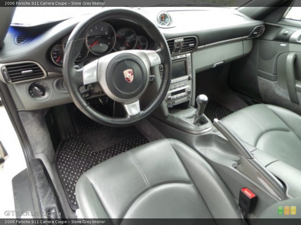 Stone Grey Interior Prime Interior for the 2006 Porsche 911 Carrera Coupe #100329093