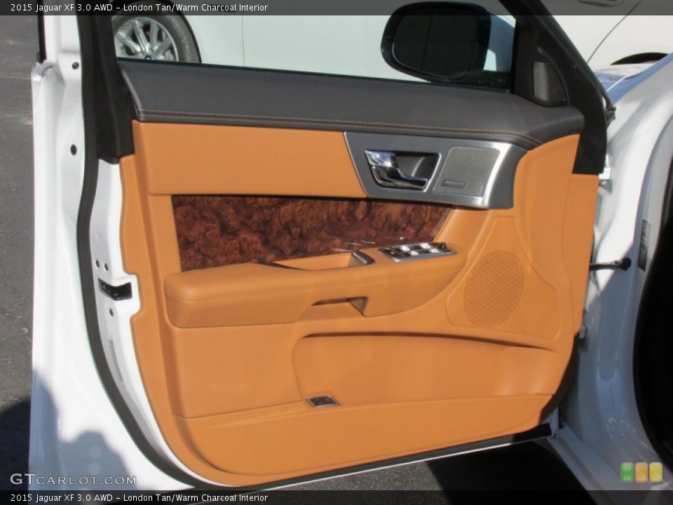 London Tan/Warm Charcoal Interior Door Panel for the 2015 Jaguar XF 3.0 AWD #100338761