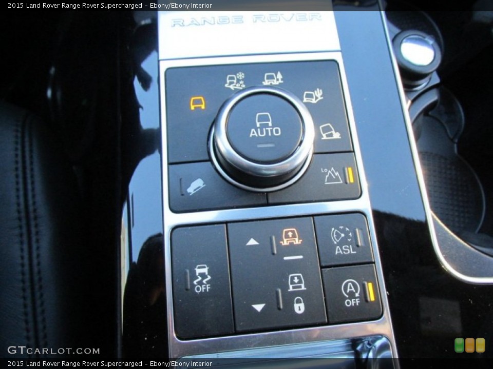 Ebony/Ebony Interior Controls for the 2015 Land Rover Range Rover Supercharged #100339709