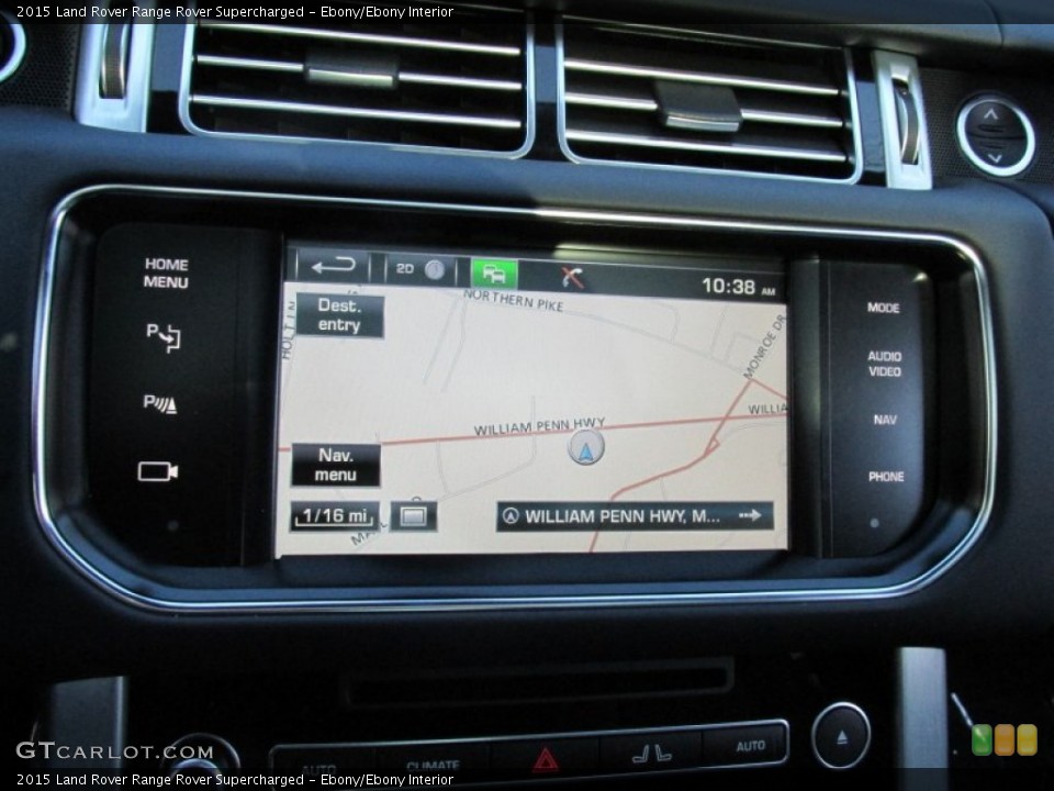 Ebony/Ebony Interior Navigation for the 2015 Land Rover Range Rover Supercharged #100339736